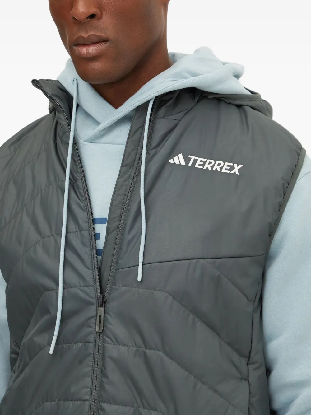 adidas Bodywarmer met capuchon Groen