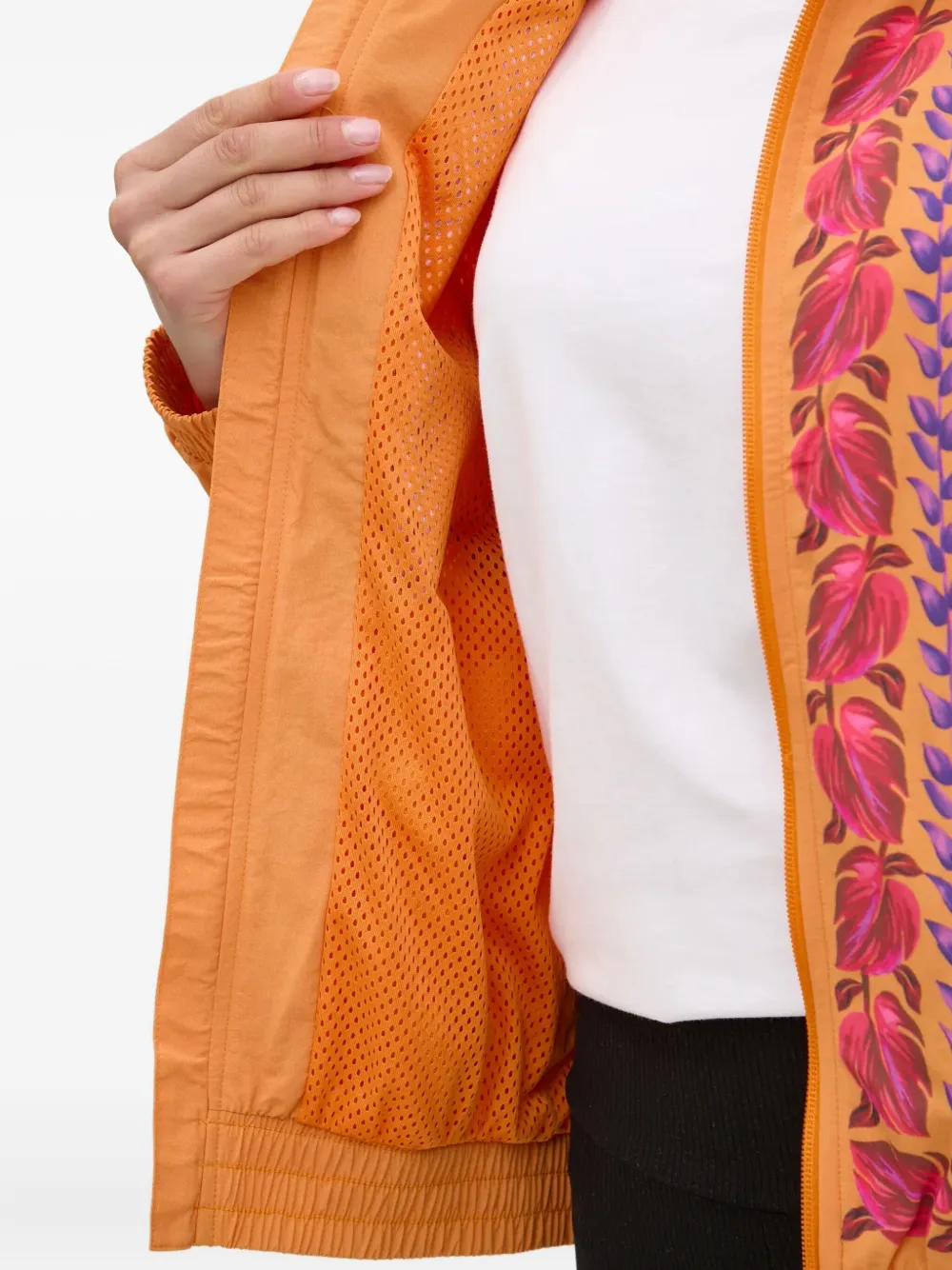 adidas Bomberjack met bloemenprint Oranje