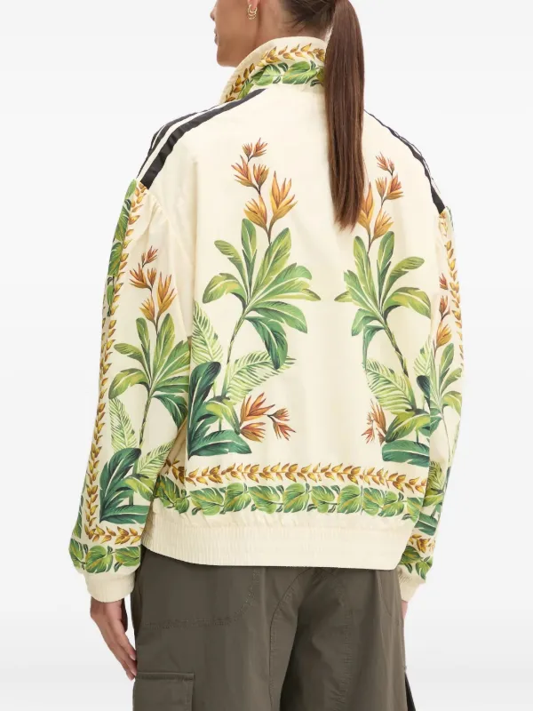 Adidas x FARMRio tropical-print Track Jacket Neutrals FARFETCH ID