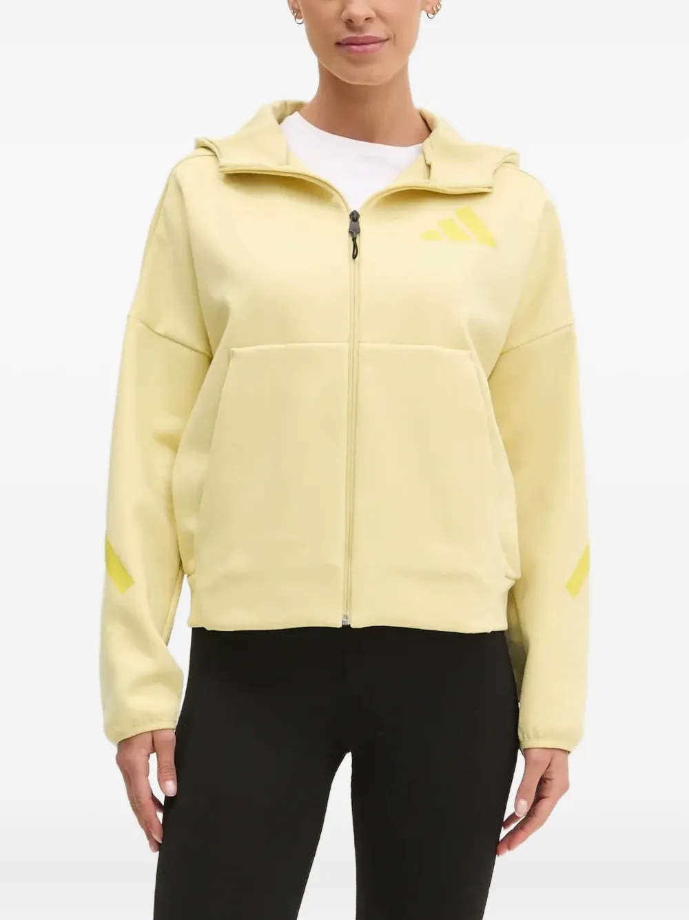 adidas ZNE full-zip hoodie | Yellow | Image 1