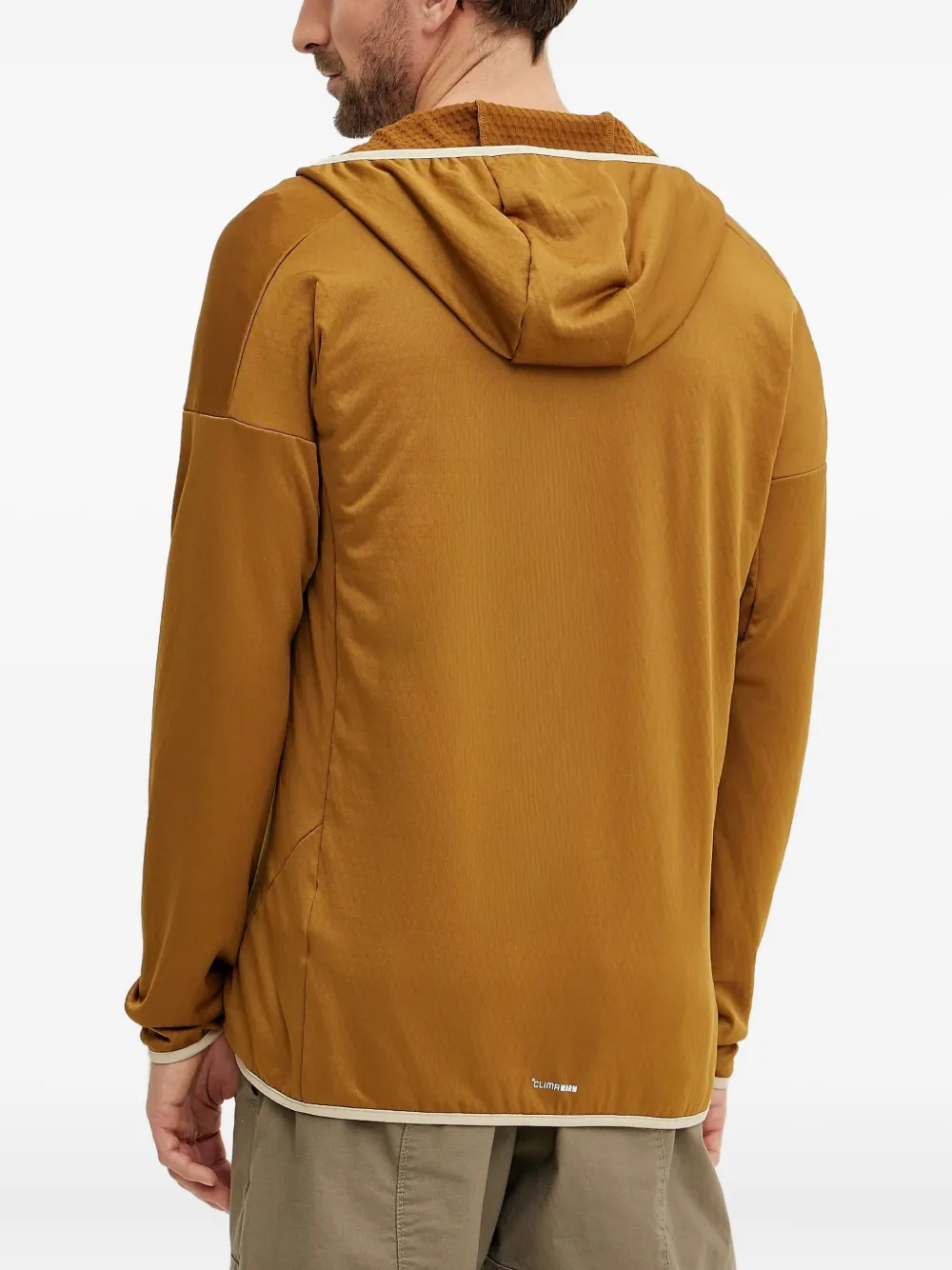 adidas Performance jack met rits en capuchon Bruin