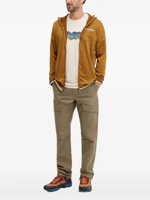 adidas hooded zip-up performance jackets