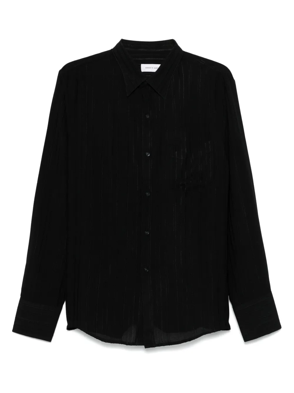 Ernest W. Baker camisa con rayas estampadas | negro | Image 1