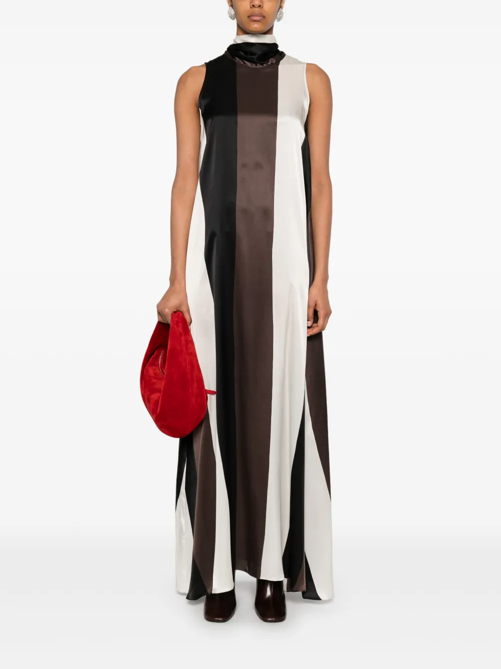 gianlucacapannolo Gianluca Capannolo Marisa maxi-jurk - Zwart