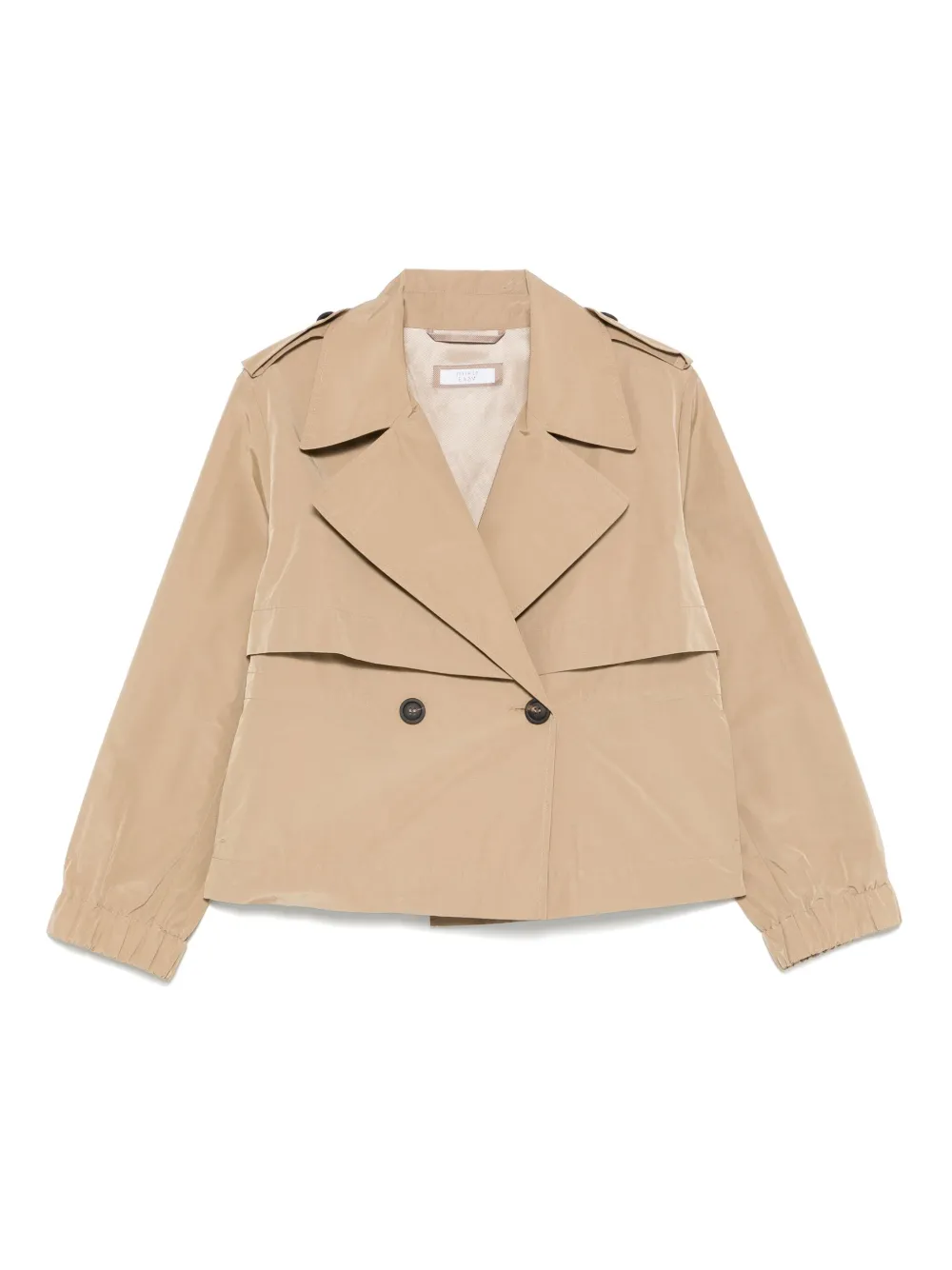 cropped trench jacket