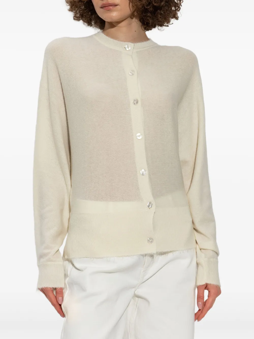 Shop By Malene Birger Button-down Cardigan In 白色