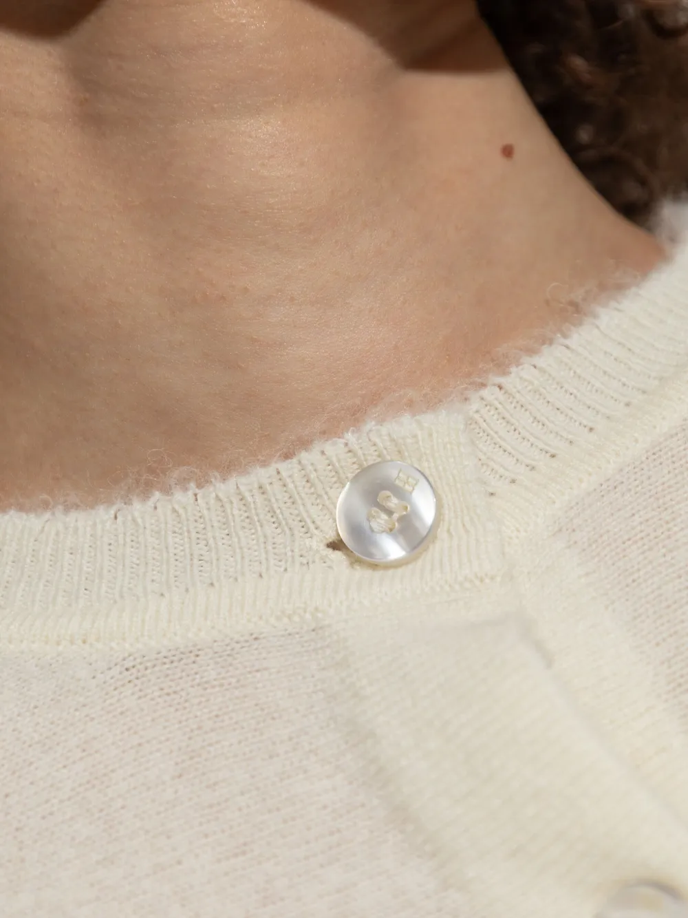 Shop By Malene Birger Button-down Cardigan In 白色