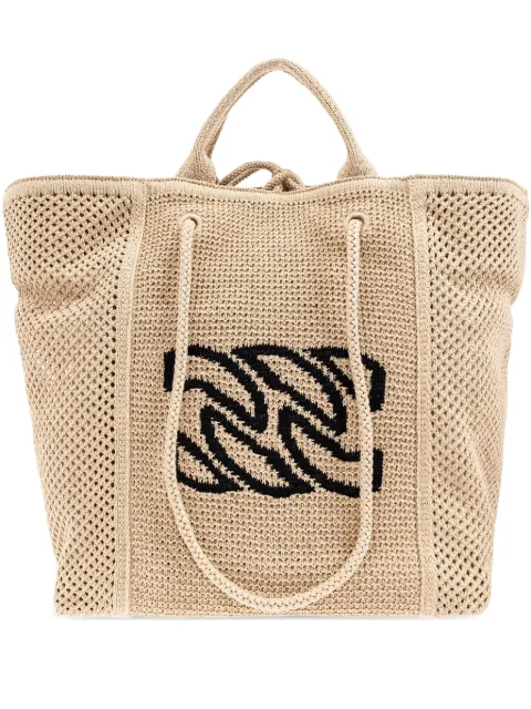 Casadei logo-embroidered tote bag 