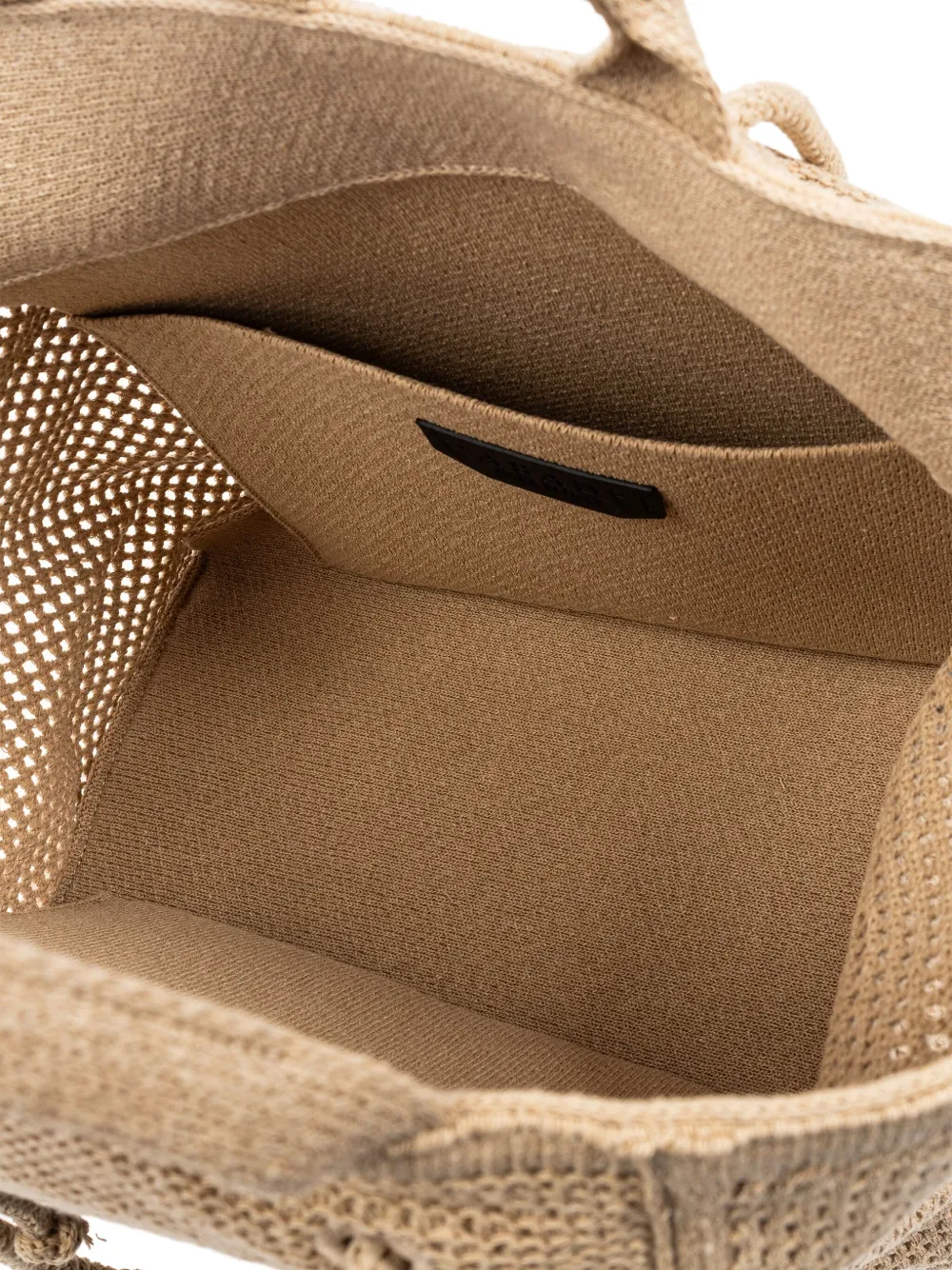 Casadei Shopper met geborduurd logo Beige