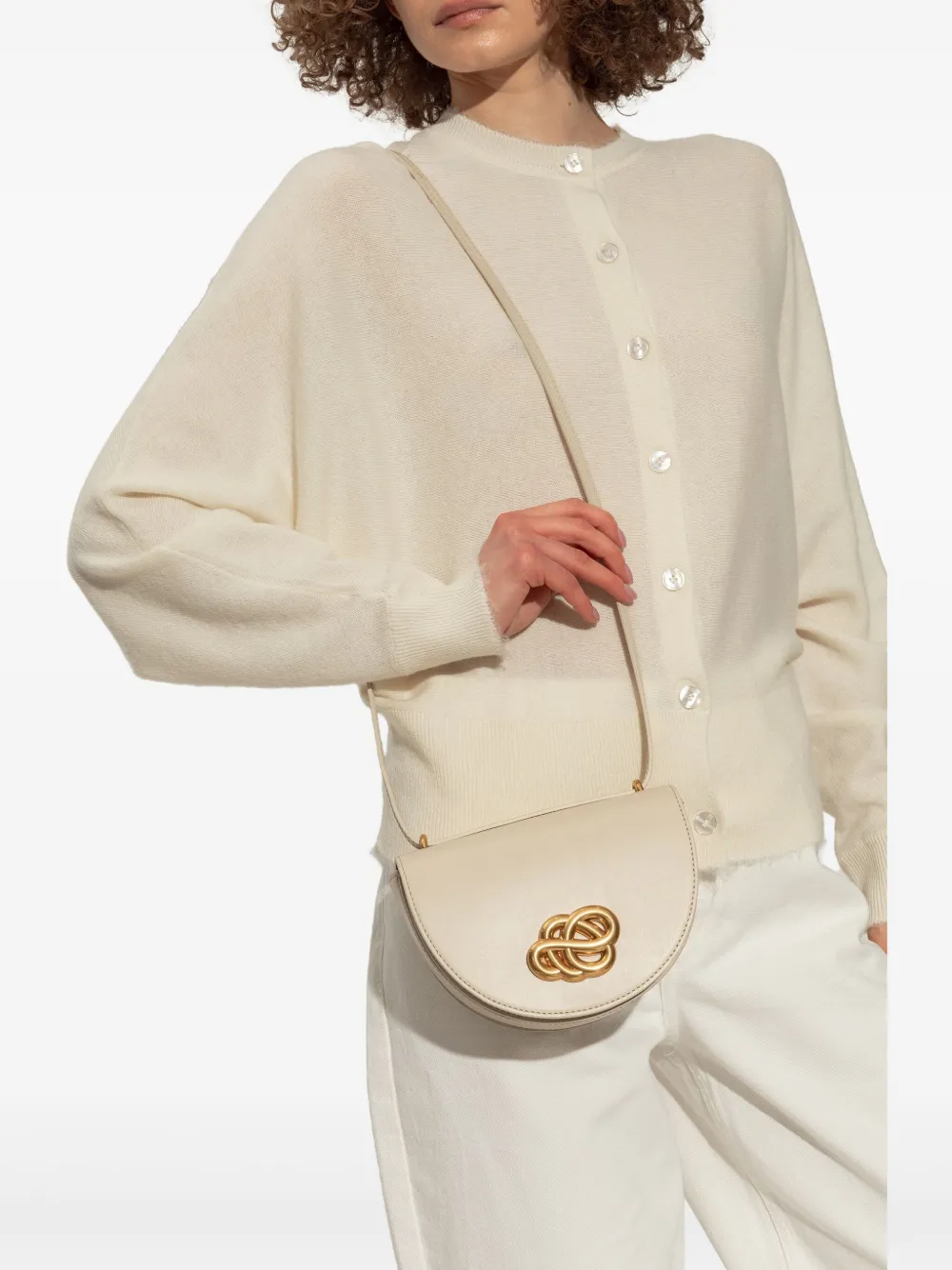 By Malene Birger Logo-plaque Crossbody Bag In 中性色
