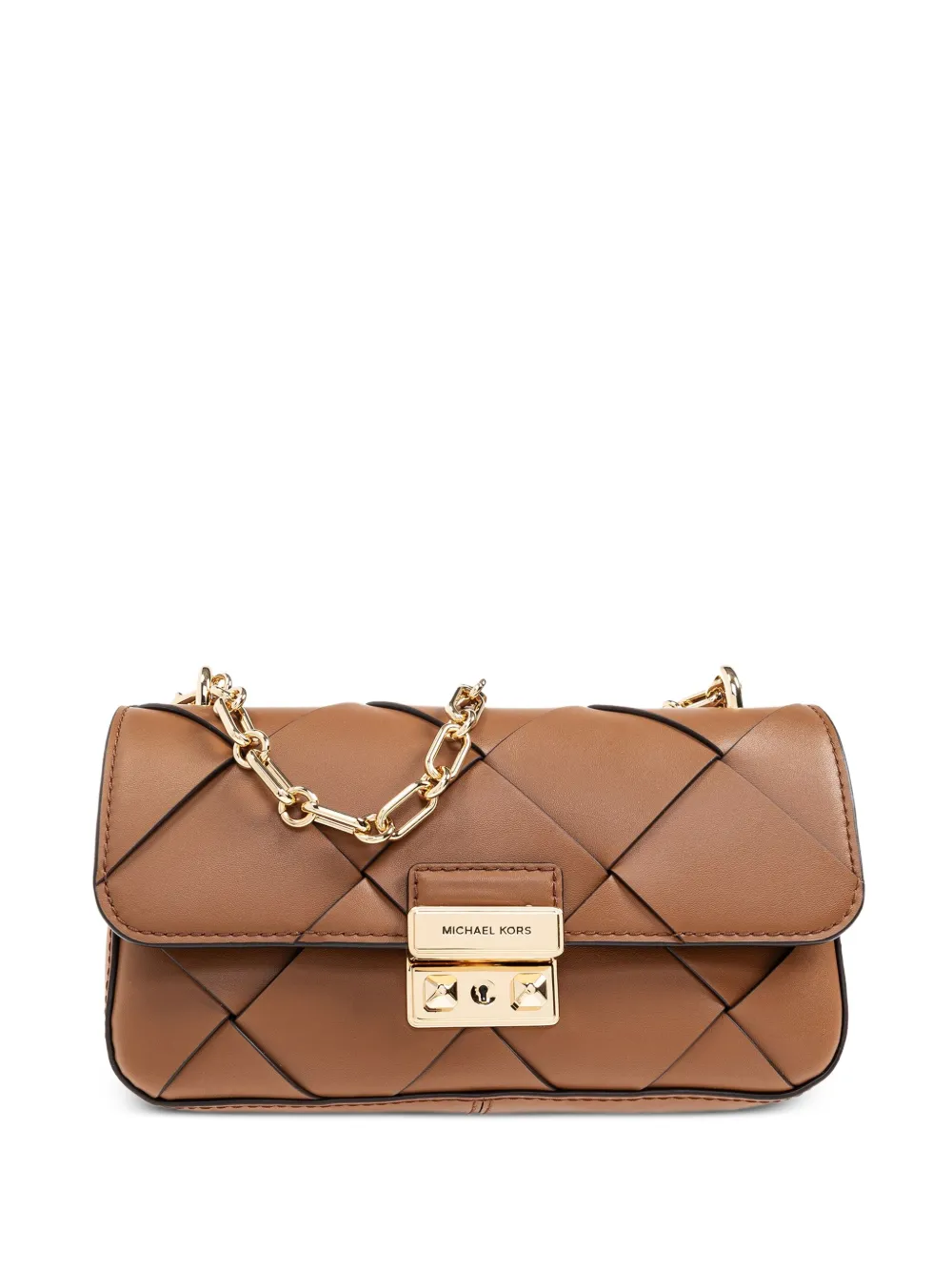 Michael Michael Kors レザーショルダーバッグ - ブラウン Michael Michael Kors レザーショルダーバッグ - ブラウン