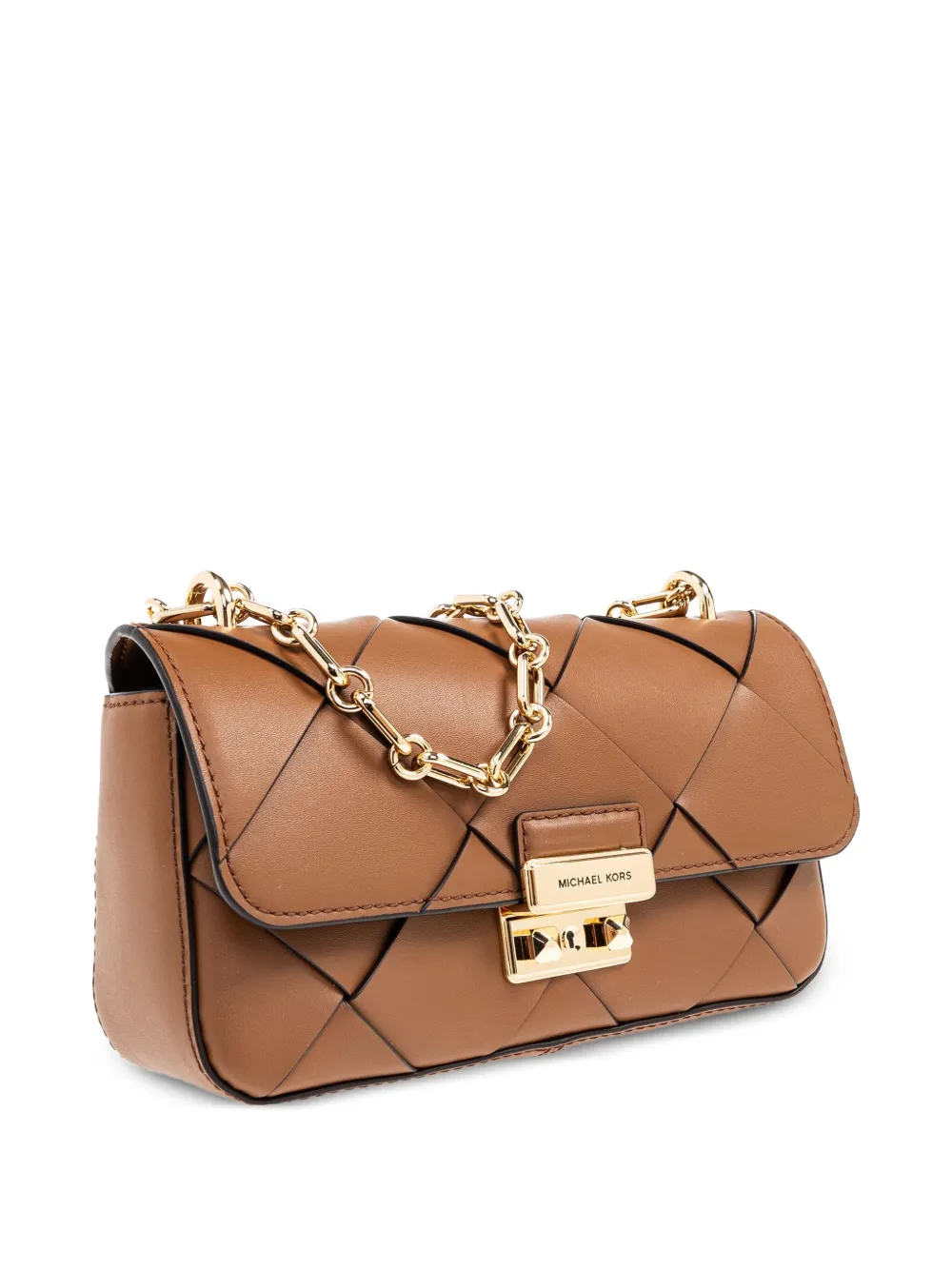 Michael Kors Leren schoudertas Bruin