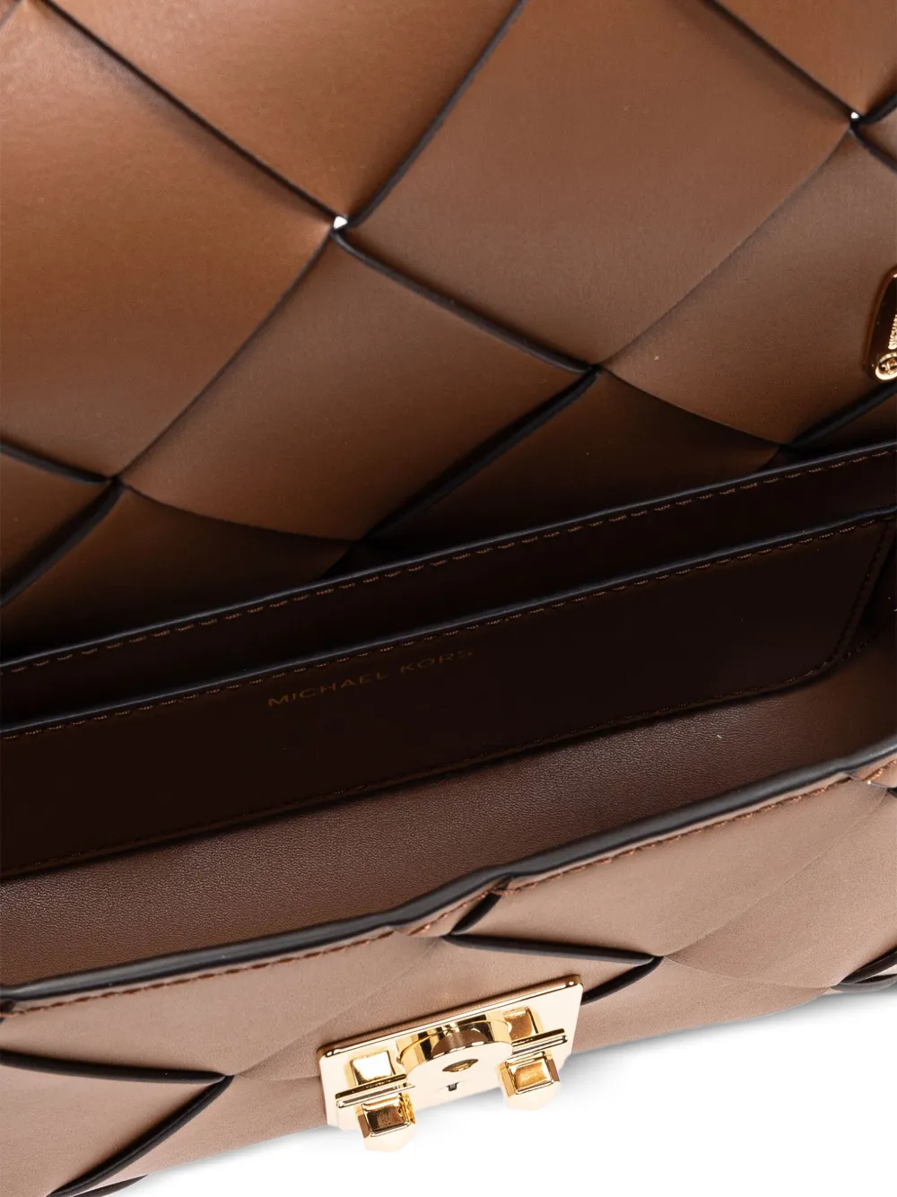 Michael Kors Leren schoudertas Bruin