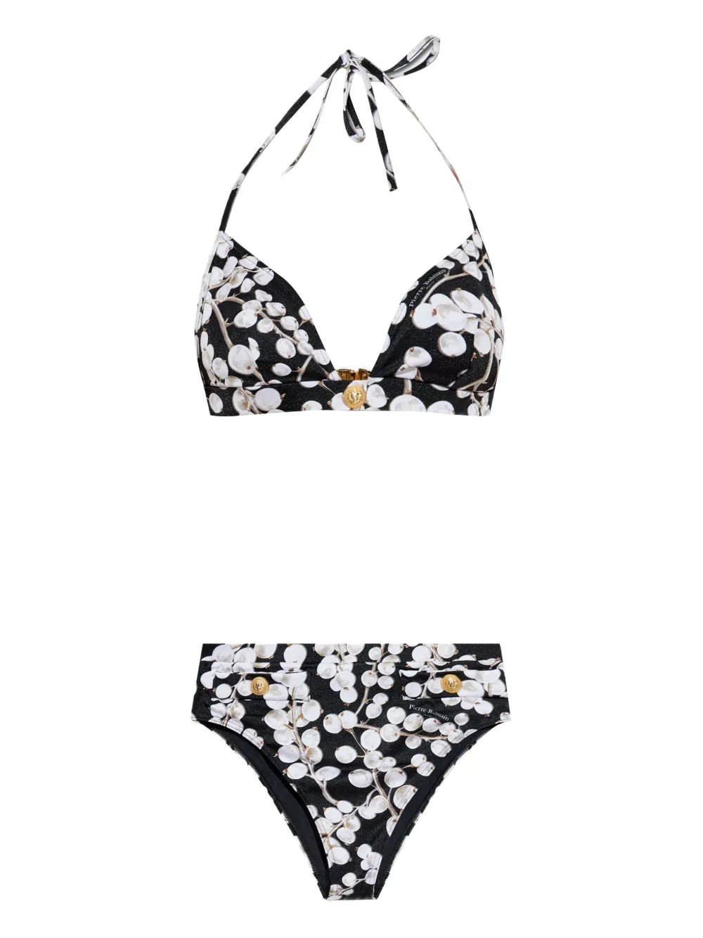 Balmain printed bikini | Black | Image 1