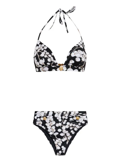 Bikini à imprimé graphique - Balmain - Modalova