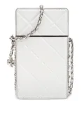 Tory Burch logo-plaque phone bag - White