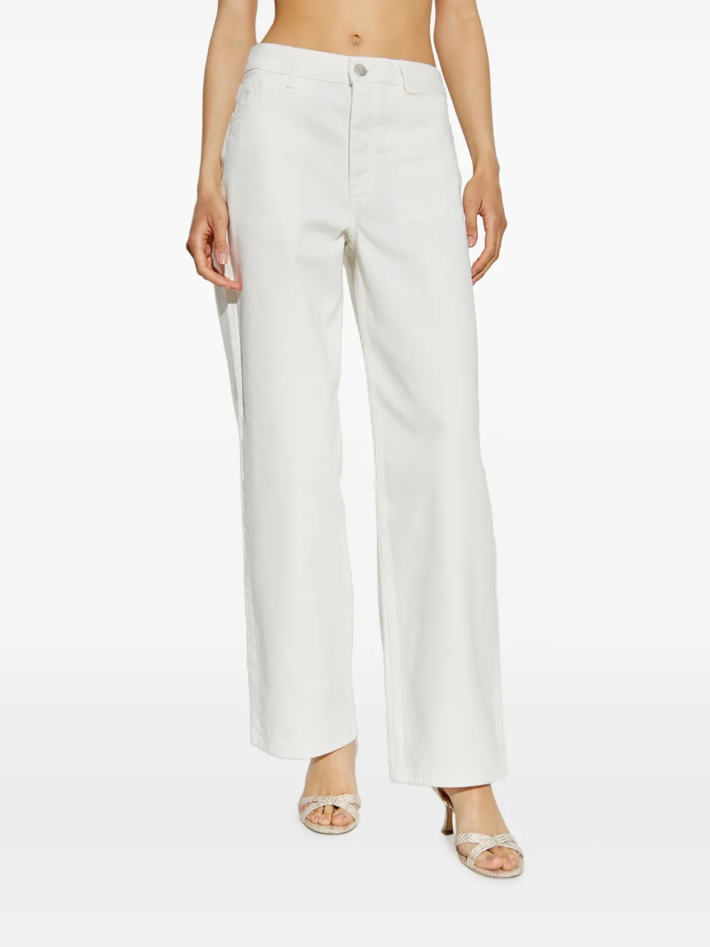 By Malene Birger Katoenen straight jeans Wit