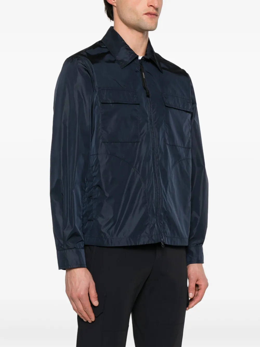 ASPESI Lichtgewicht shirtjack Blauw