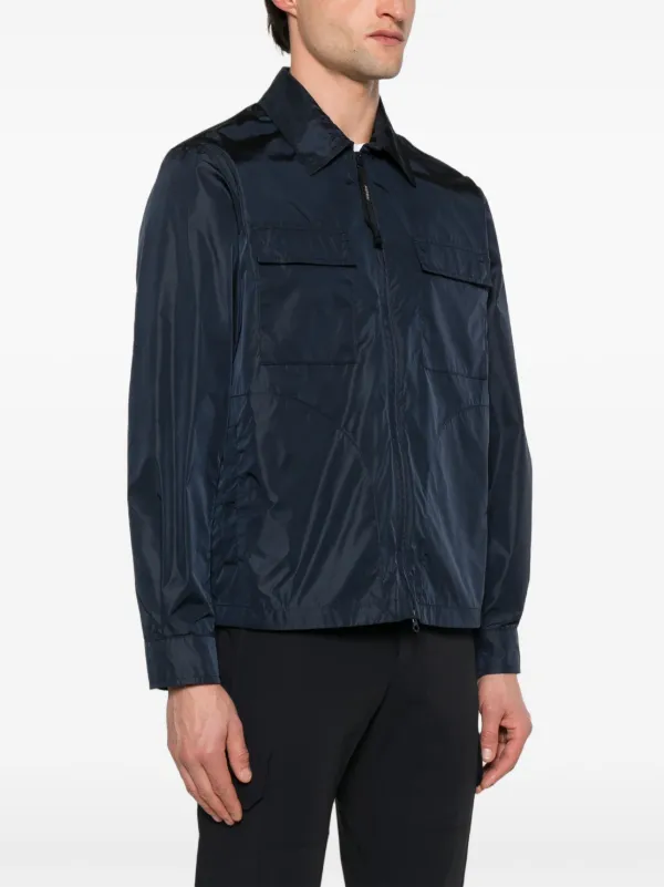 A19386 美品 ASPESI ALVARO ナイロンシャツジャケット XS ASPESI Lightweight Shirt Jacket | Blue | FARFETCH
