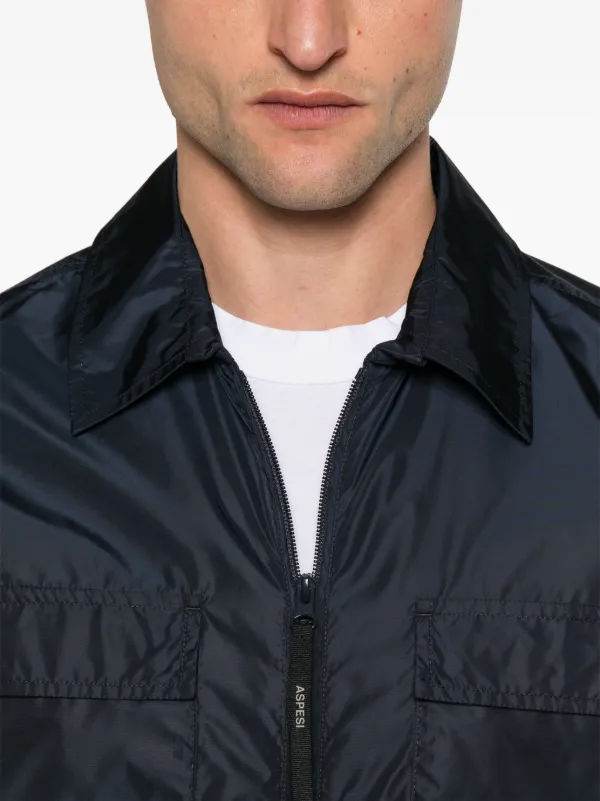 ASPESI Lightweight Shirt Jacket | Blue | FARFETCH