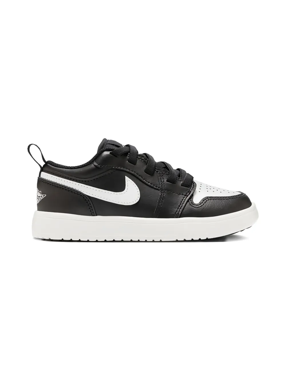 Jordan Kids low-top leather trainers Zwart