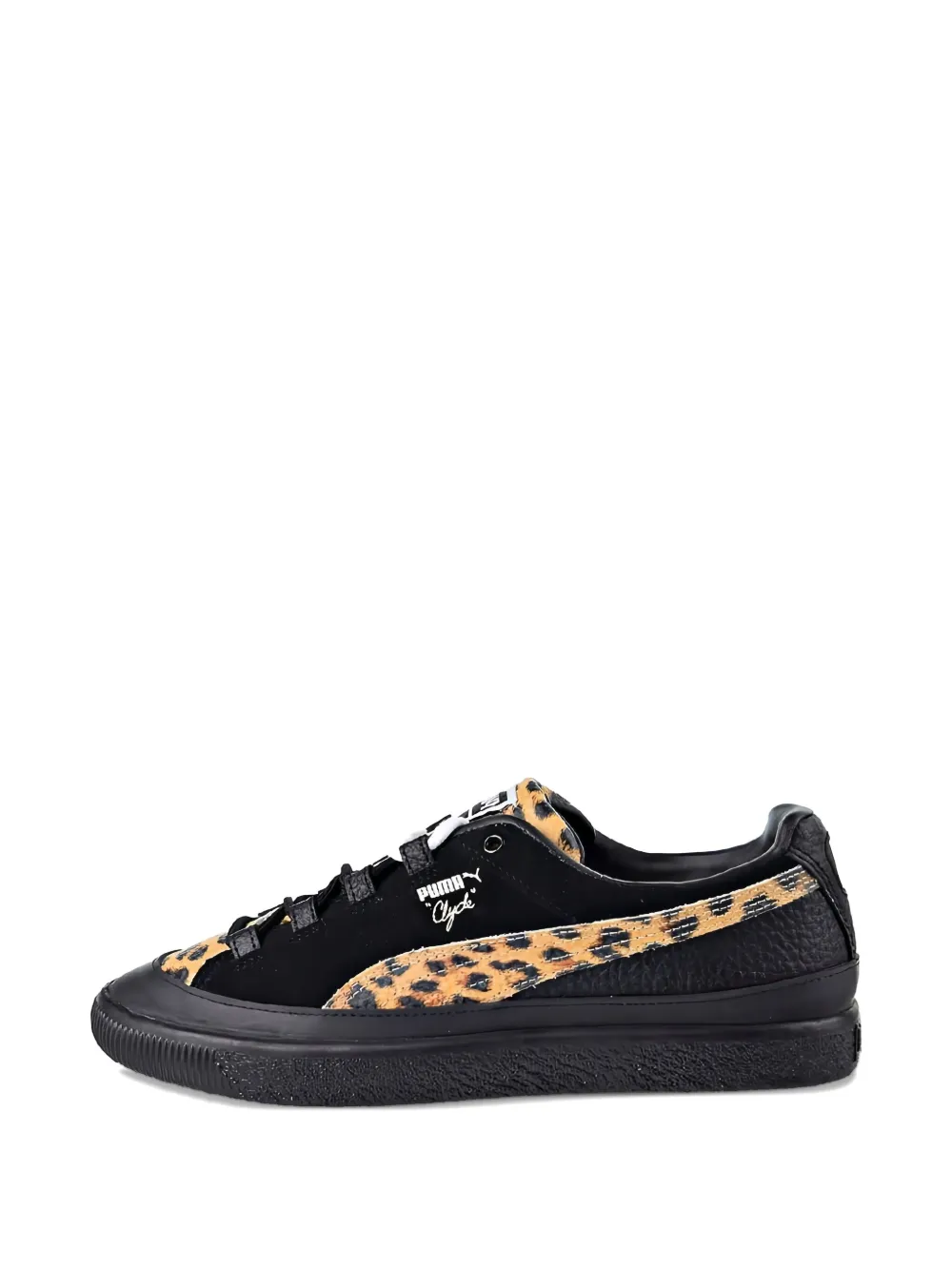 PUMA Clyde RT "Volcom Leopard Print Black" sneakers