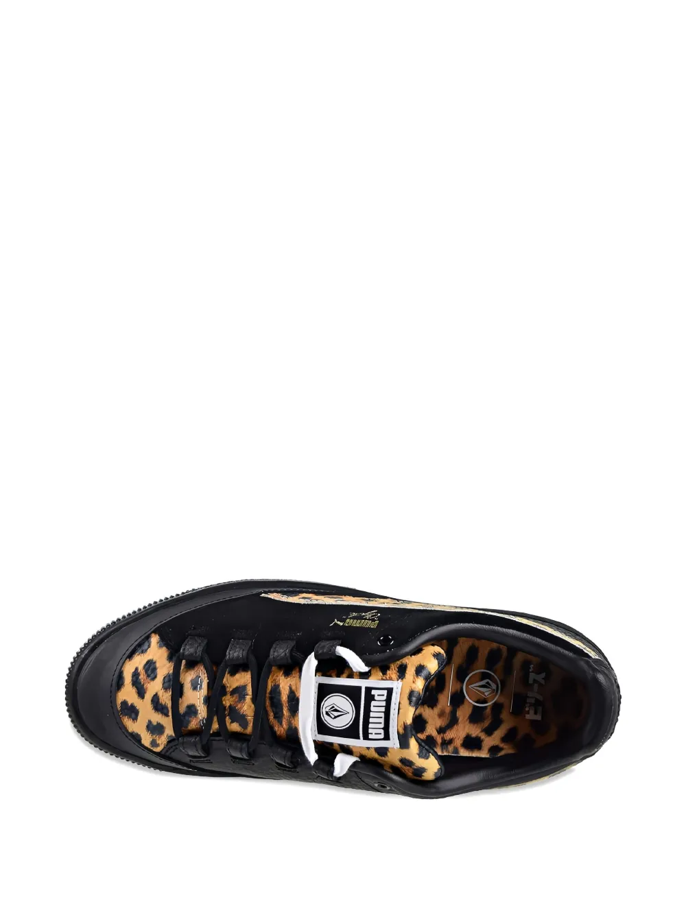 PUMA Clyde RT "Volcom Leopard Print Black" sneakers