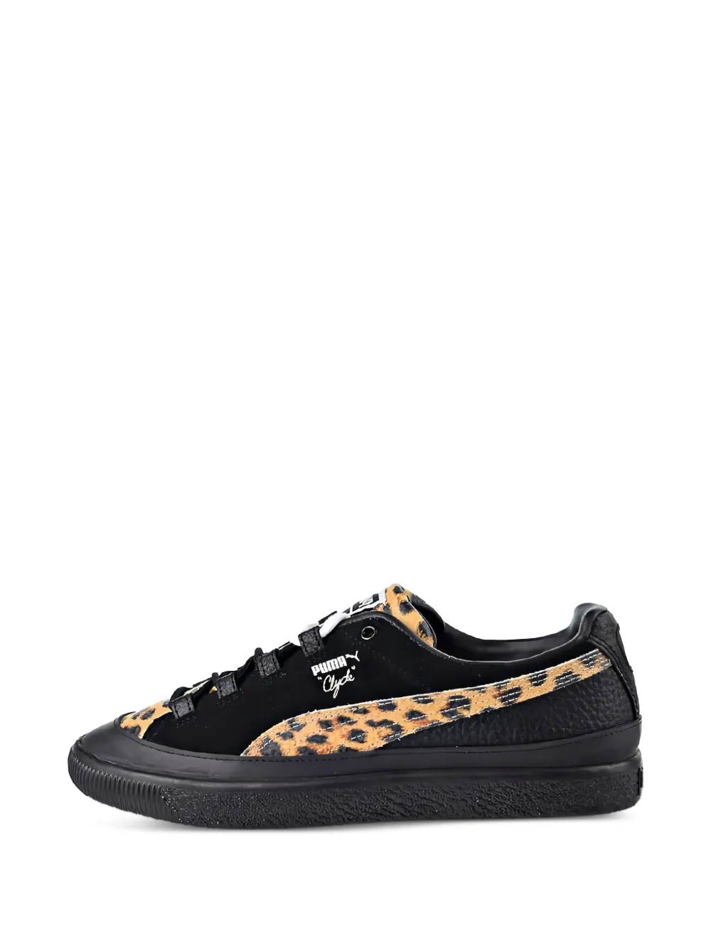 PUMA Clyde RT "Volcom - Leopard Print/Black" sneakers | Low-Tops | Image 2