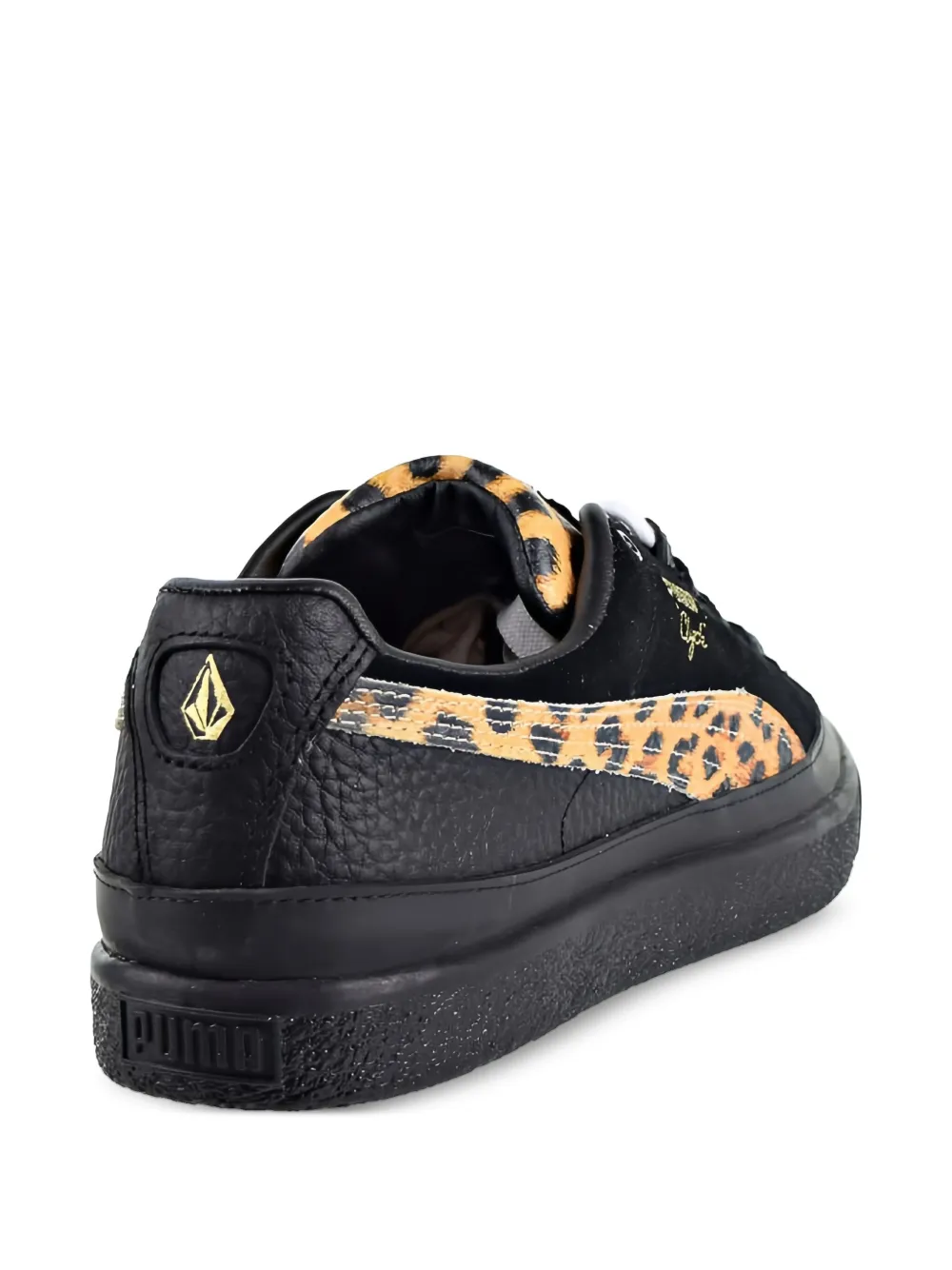 PUMA Clyde RT "Volcom Leopard Print Black" sneakers