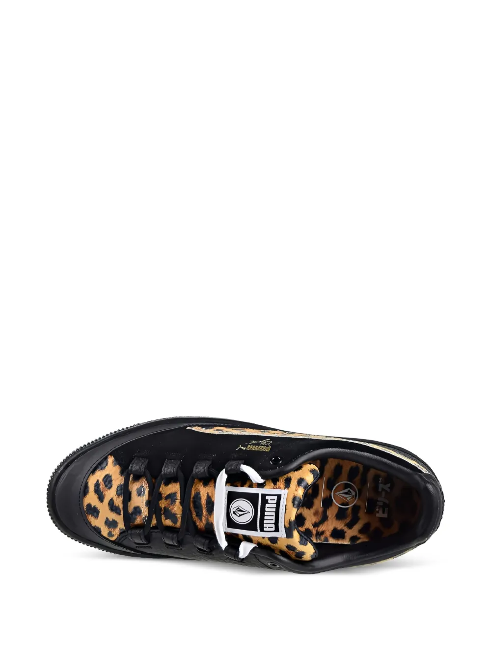 PUMA Clyde RT "Volcom Leopard Print Black" sneakers