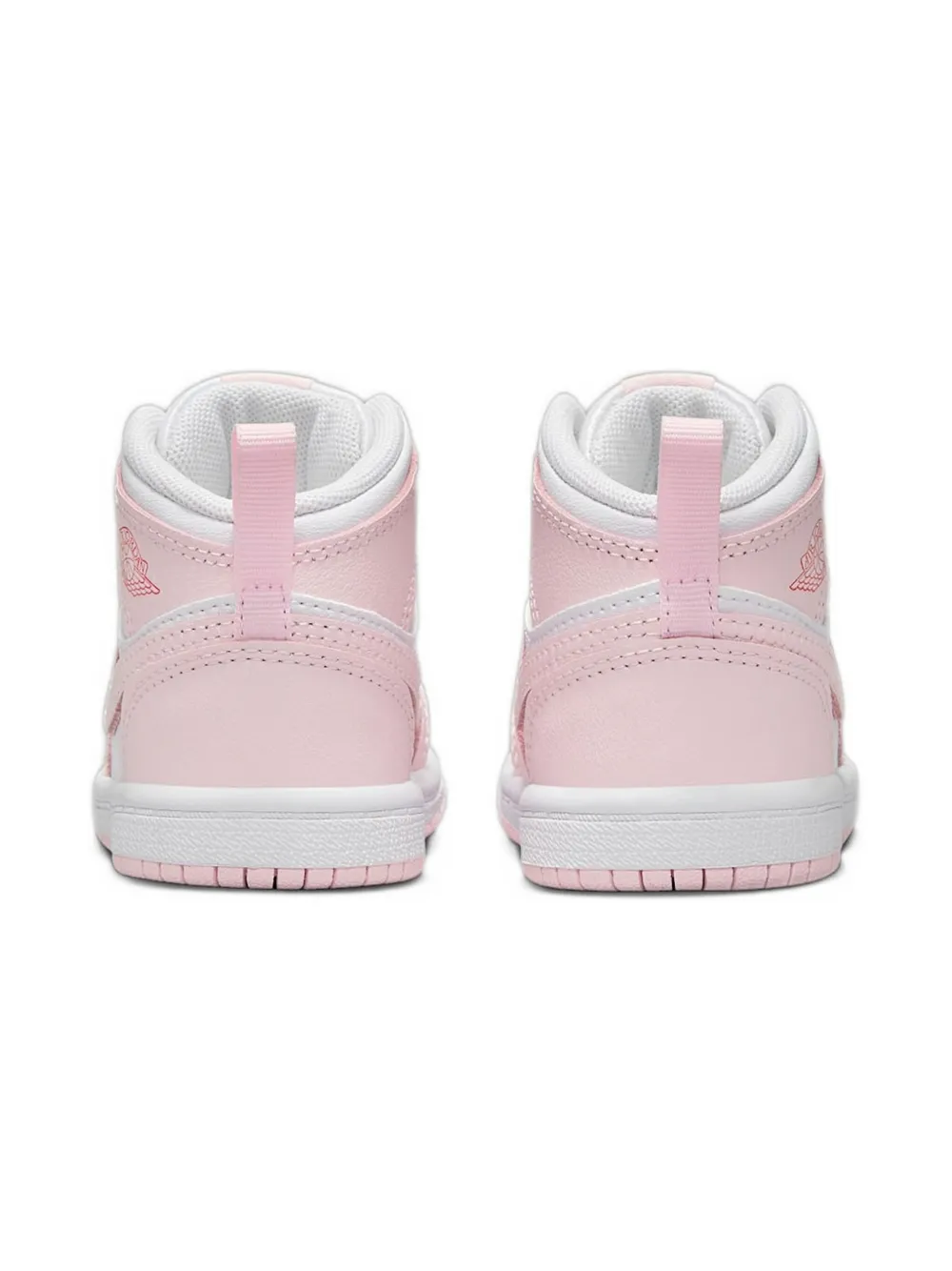 Jordan Kids Jordan 1 Mid "Pink Foa Fire Red" sneakers