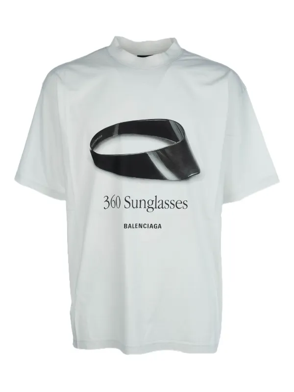 Balenciaga graphic-print T-shirt | White | FARFETCH RO