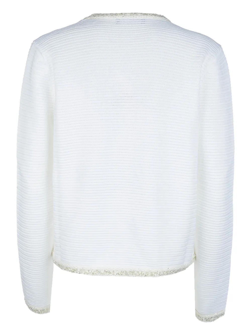 Fabiana Filippi Vest met pailletten afwerking Wit