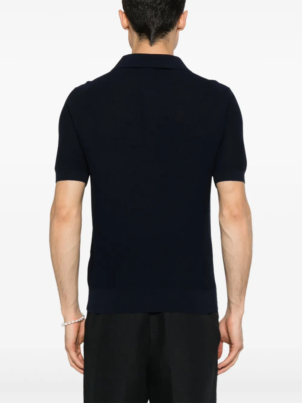Tagliatore Katoenen poloshirt Blauw