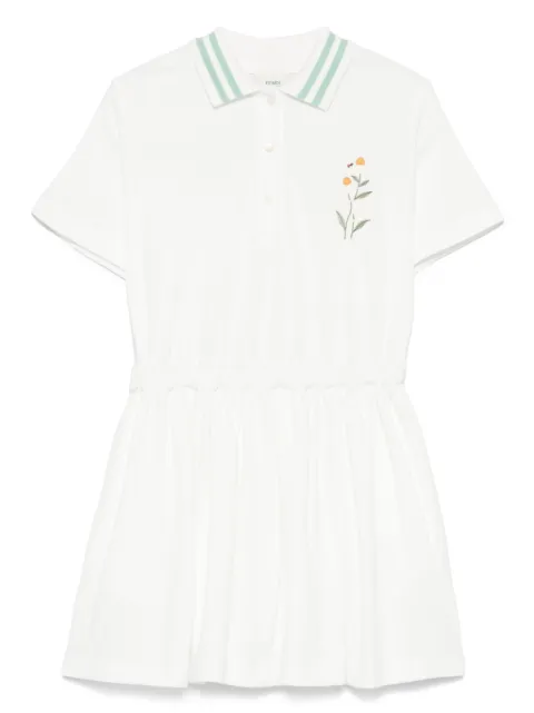 Fendi Kids logo-embroidered polo dress