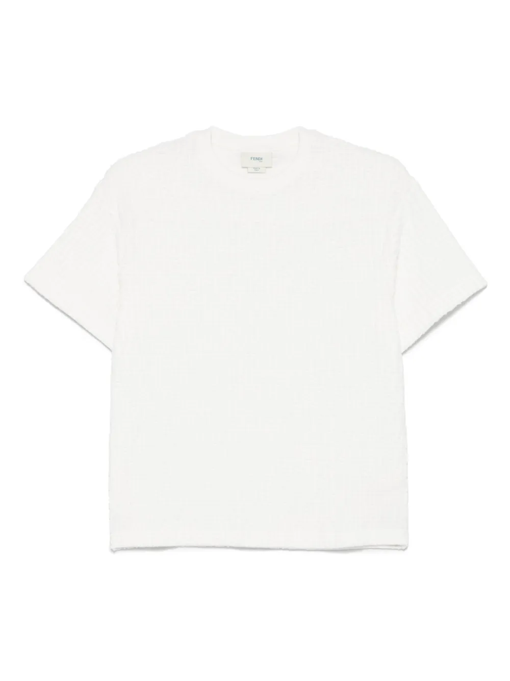 Fendi Kids T-shirt met FF-logo Wit