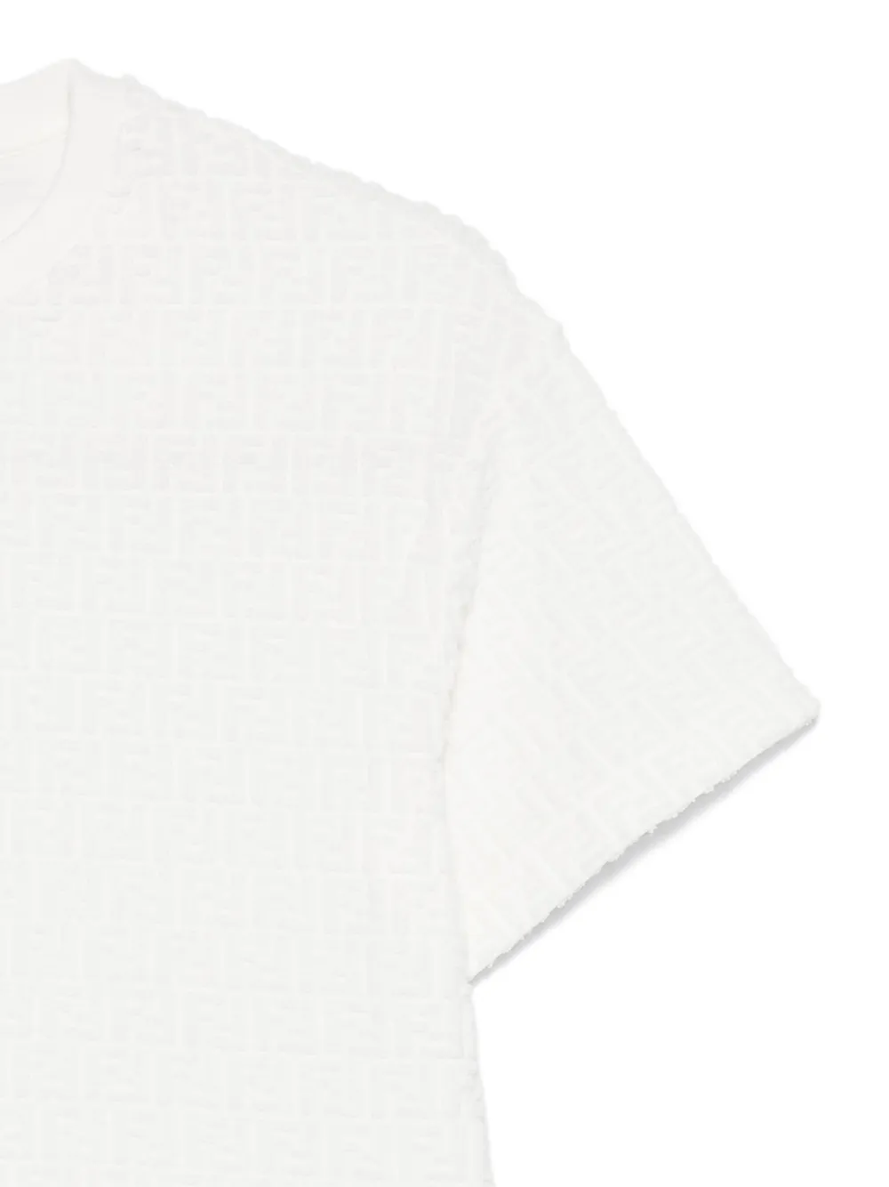 Fendi Kids T-shirt met FF-logo Wit