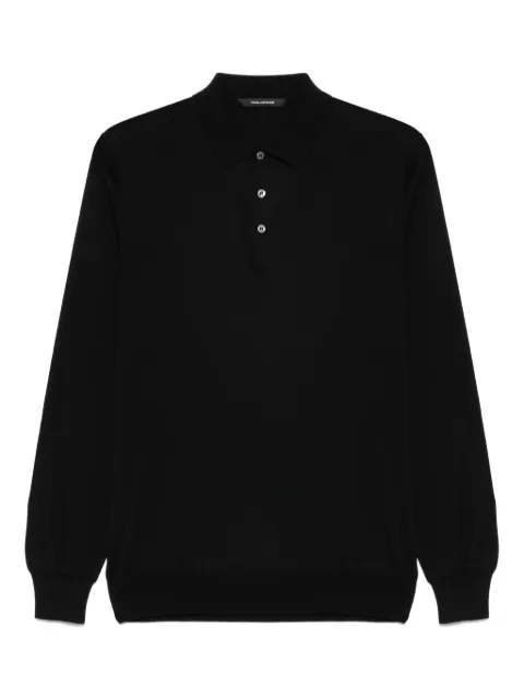Tagliatore fine-knit polo shirt