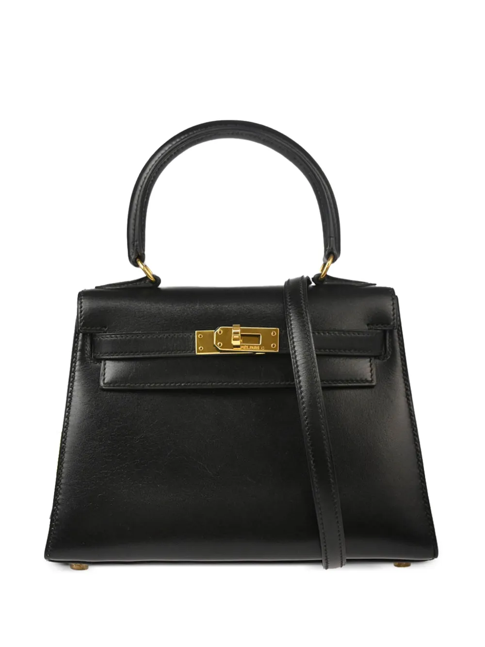 Hermès Pre-Owned 1991 ミニ ケリー 20 セリエ ハンドバッグ - ブラック Hermès Pre-Owned 1991 ミニ ケリー 20 セリエ ハンドバッグ - ブラック