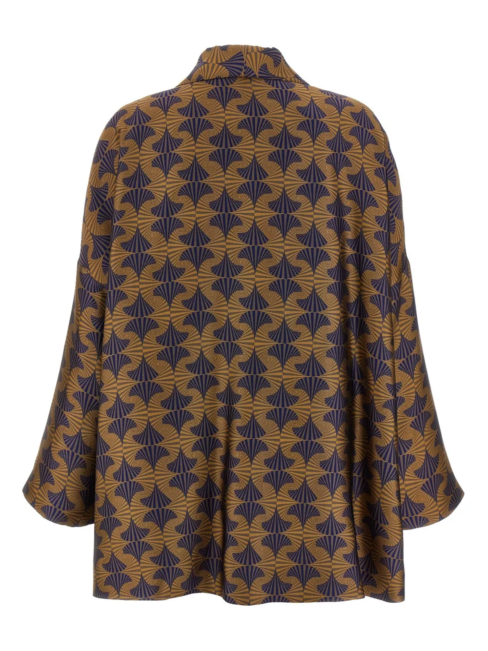 Alberto Biani Blazer met jacquard Bruin