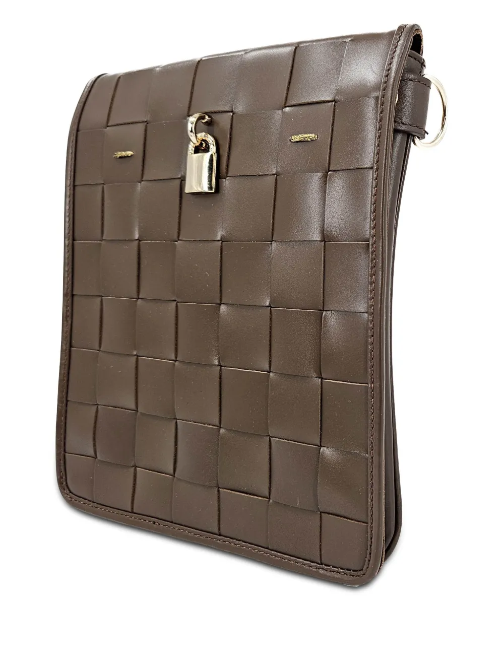 Madison.maison Woven Crossbody Bag In Brown