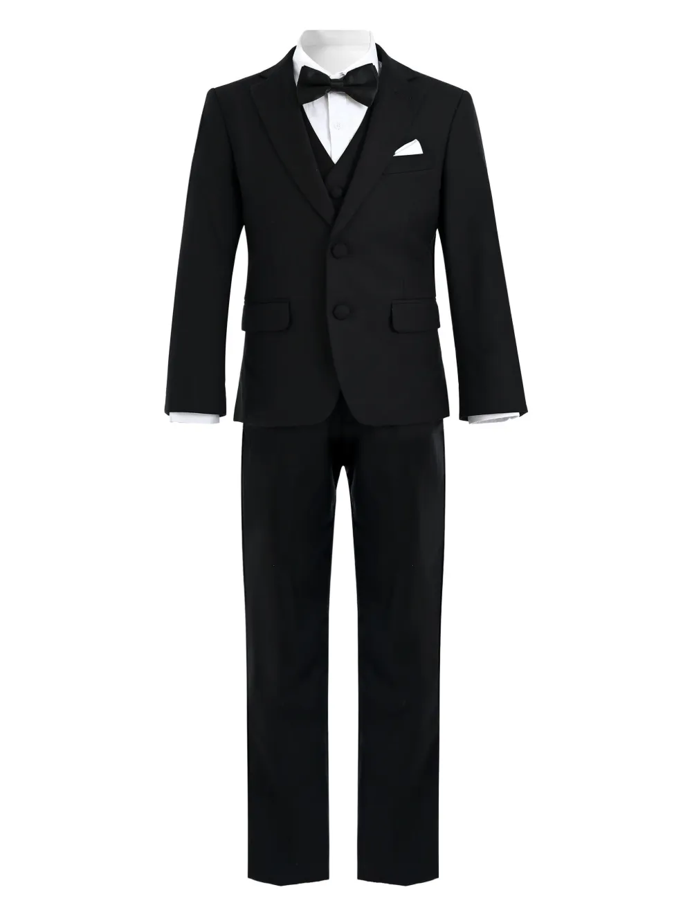 Moustache peak-lapel tuxedo set | Black | Image 1