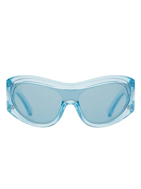 Burberry Eyewear shield-frame cut out-detail sunglasses 