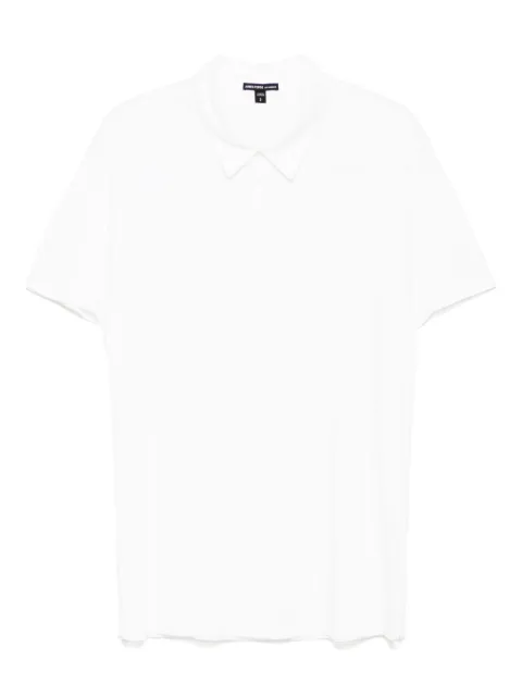 James Perse playera tipo polo con efecto cepillado