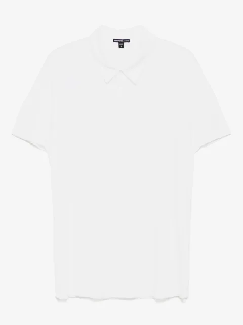 James Perse brushed lotus polo shirt