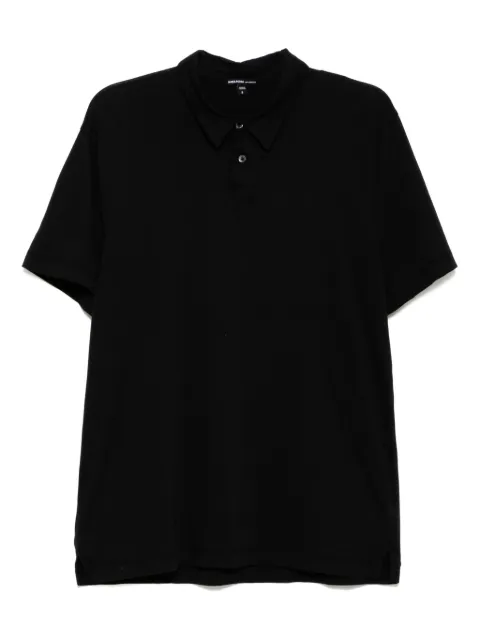 James Perse brushed lotus polo shirt