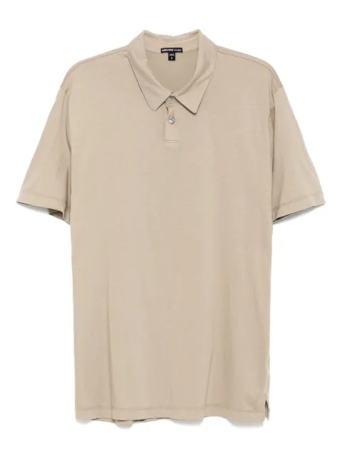 James Perse brushed lotus polo shirt
