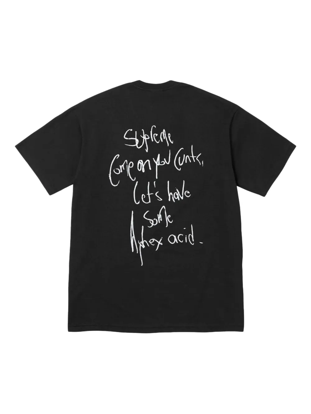 Supreme x Aphex Twin Windowlicker SS25 - Black T-shirt - Zwart