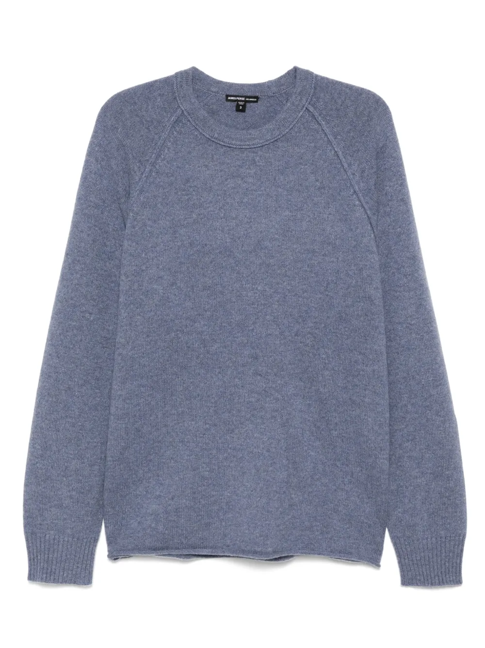 James Perse pull à manches raglan en cachemire recyclé | bleu | Image 1