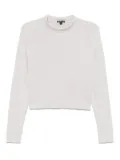 James Perse French Terry cropped T-shirt - Grey